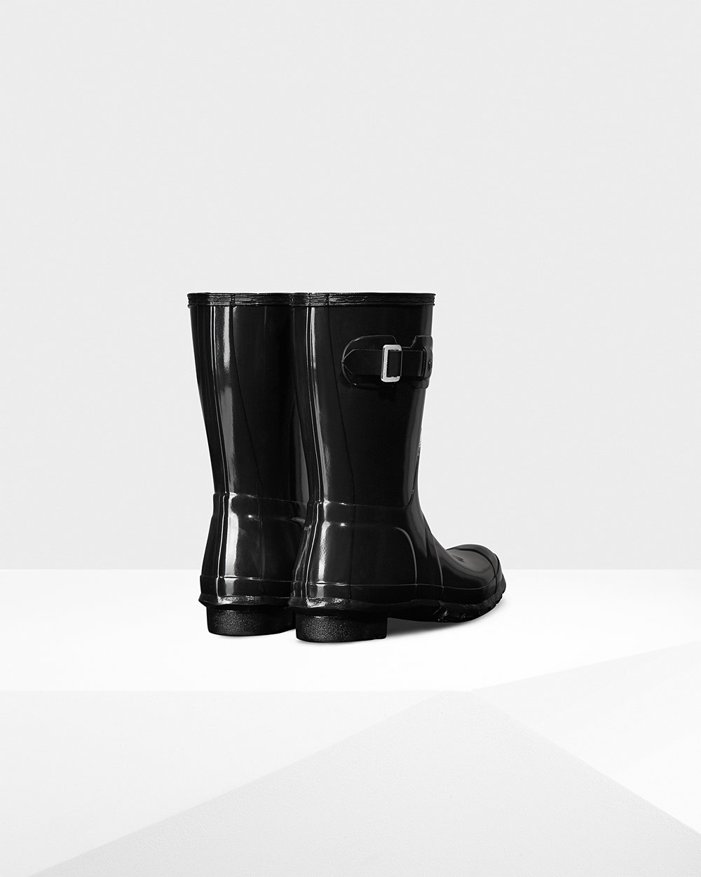 Women Hunter Original Gloss | Short Rain Boots Black | NZ-72690-DEAQ